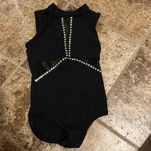 Award winning custom solo costume, adorned with Swarovski crystals